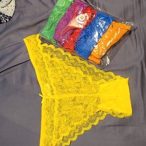 6-pack Rainbow Lace Lingerie Underwear